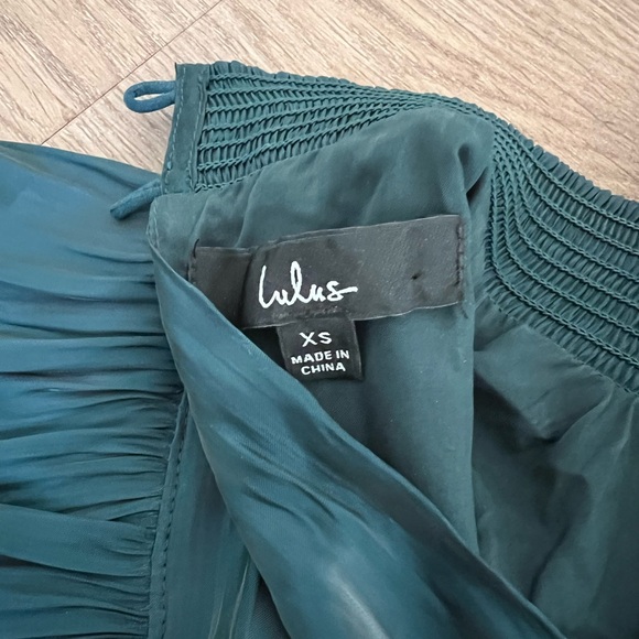 Lulu's Teal Maxi Dress - Picture 9 of 12